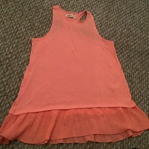 XS Hollister peach racer back top